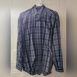 Faconnable Black and White Checkered Shirt
